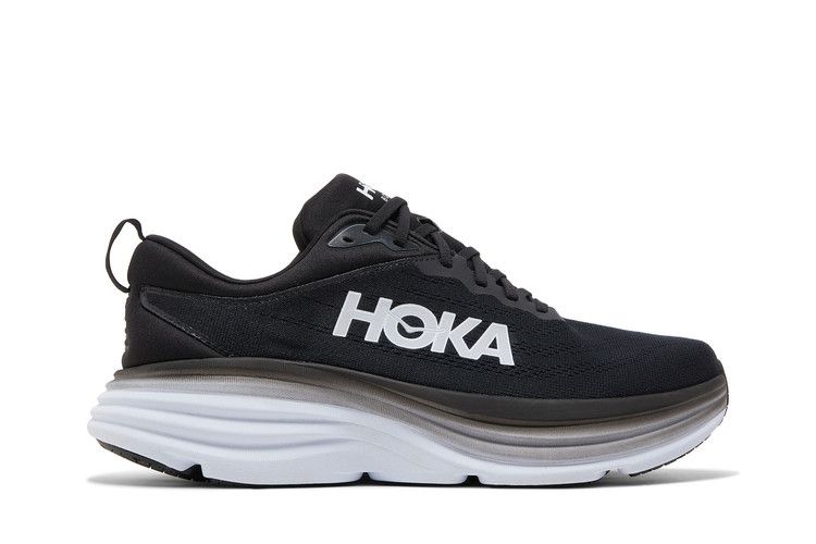 HOKA Bondi 8 2E Wide 'Black White'