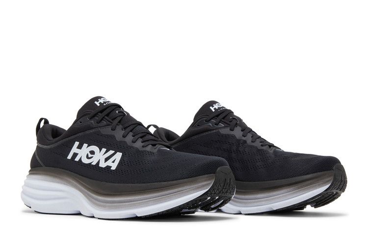 HOKA Bondi 8 2E Wide 'Black White'